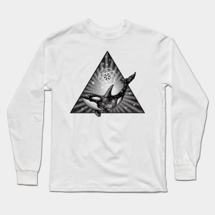 Triangle Space Orca Long Sleeve T-Shirt